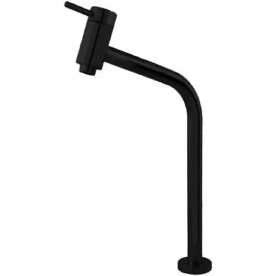 Torneira Para Lavatorio Banheiro 45º Alta Metal Link 1/4 Volta Preto fosco