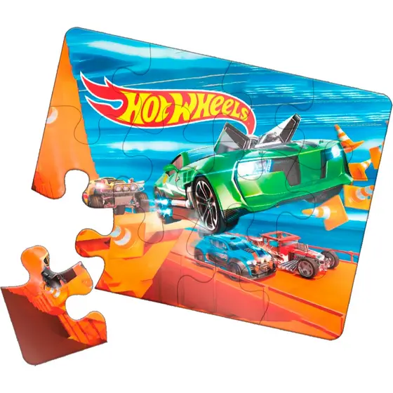 KIT 15 LembrancinhaS Quebra-Cabeça Jogo Infantil Educacional Pedagógico 12 peças - HOT WHEELS
