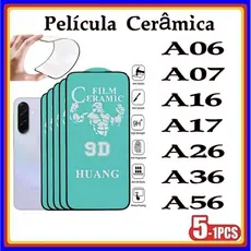 Película de Cerâmica 9D Gel Hidrogel Flexíve Samsung A06 A07 A16 A17 A26 A36 A56
