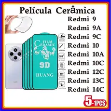 Película Cerâmica 9D 3D XIAOMI Gel Hidrogel Redmi 9 9A 9A Redmi 10 10A 10C Redmi 12C Redmi 13C 14C