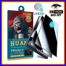 Película de Privacidade 3D de Vidro TemperadoFunciona Digital sem Furo Samsung S25 S25Plus S25Ultra S24 S23 S22 S22Plus