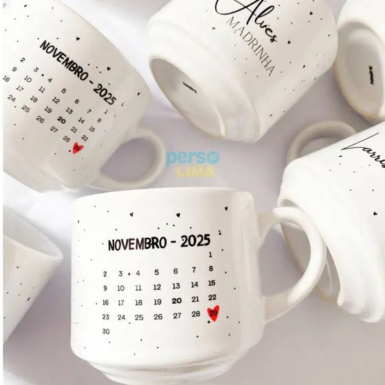 Xícara Personalizada para Padrinhos de Casamento | Caneca Madrinha com Nome | Presente Padrinhos e Dindos 180ml