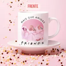Caneca Friends Personalizada com Nome | Presente Amigas | Caneca Série Friends