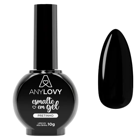 PRETINHO 10g - ESMALTE EM GEL ANYLOVY ENVIO IMEDIATO