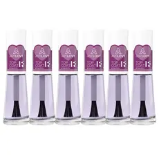 Kit Clássico de 6 Esmaltes BaseTop Coat Especial 8ml Anylovy