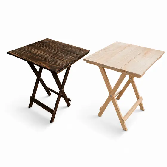 Mesa Dobrável de Pinus Compacta e Versátil para Bar e Área Externa