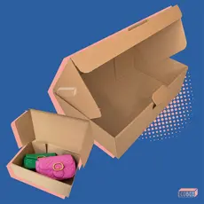 Caixa de Papelão Resistente 50, 20 ou 10 Unidades 27x18x9cm Kraft Envios E-commerce Lojas Roupas Cosmético Artesanato