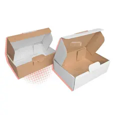 Kit 100, 50 ou 20 Caixas de Papelão Kraft Branco 16x11x5cm Para Envios E-Commerce Bijuterias Cosméticos