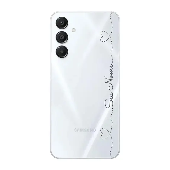 Capinha para Samsung A26 Anti Impacto Personalizada - Com Nome na lateral - Fundo transparente