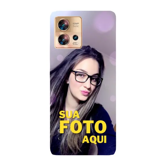Capinha para Moto Edge 30 Fusion Anti Impacto Personalizada - Com Foto