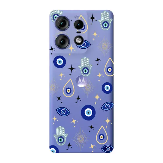 Capinha para Moto Edge 50 pro Anti Impacto Personalizada - Olho Grego com funto transparente