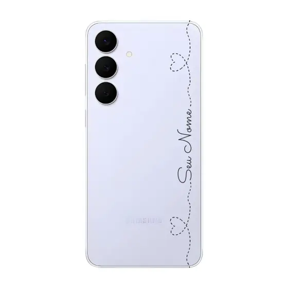 Capinha para Samsung S25 FE Anti Impacto Personalizada - Com Nome na lateral - Fundo transparente