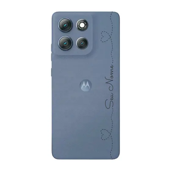 Capinha para Moto G86 Anti Impacto Personalizada - Com Nome na lateral - Fundo transparente
