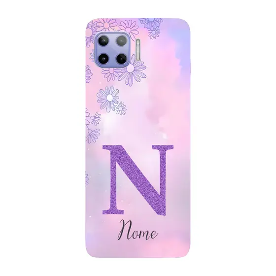 Capinha para Moto G 5G Plus Anti Impacto Personalizada - Delicate Flowers Lilás com nome