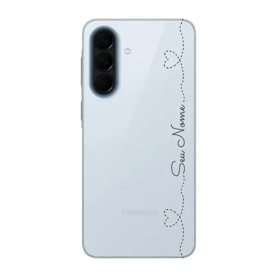 Capinha para Samsung A57 Anti Impacto Personalizada - Com Nome na lateral - Fundo transparente