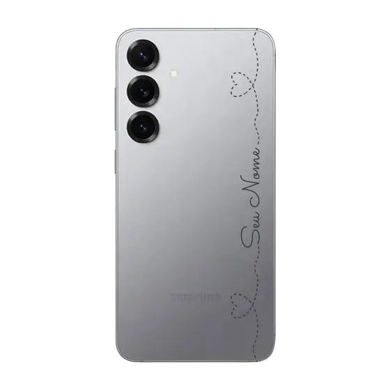 Capinha para Samsung S25 Plus Anti Impacto Personalizada - Com Nome na lateral - Fundo transparente