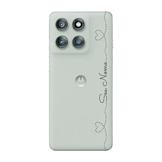Capinha para Moto Edge 60 Pro Anti Impacto Personalizada - Com Nome na lateral - Fundo transparente