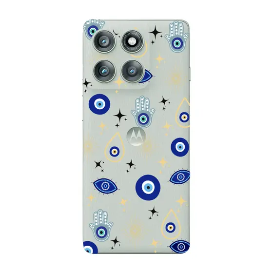 Capinha para Moto Edge 60 Fusion Anti Impacto Personalizada - Olho Grego com funto transparente