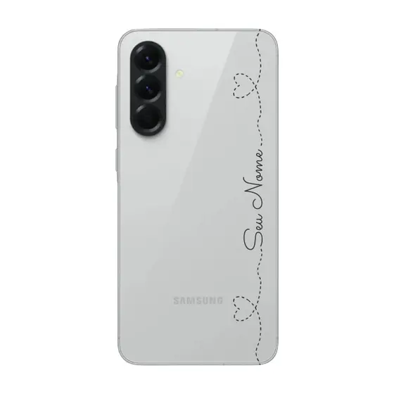 Capinha para Samsung A56 Anti Impacto Personalizada - Com Nome na lateral - Fundo transparente