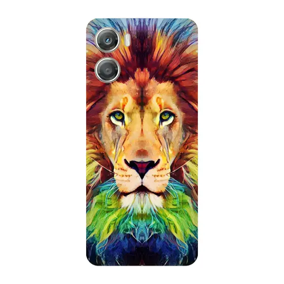 Capinha para Moto G06 Anti Impacto Personalizada - Leão Aquarela