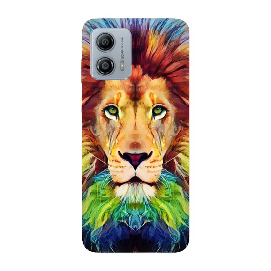 Capinha para Moto G53 Anti Impacto Personalizada - Leão Aquarela