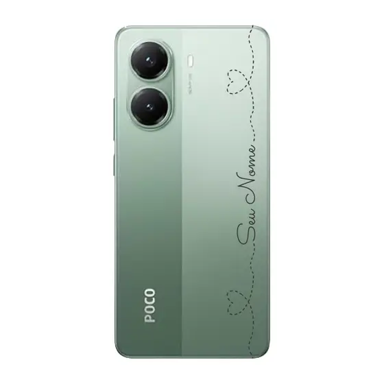 Capinha para Xiaomi Poco X7 Pro Anti Impacto Personalizada - Com Nome na lateral - Fundo transparente