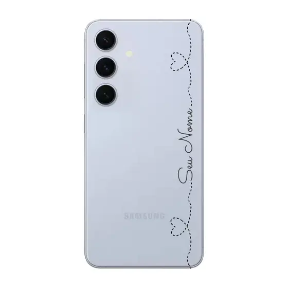 Capinha para Samsung S24 FE Anti Impacto Personalizada - Com Nome na lateral - Fundo transparente