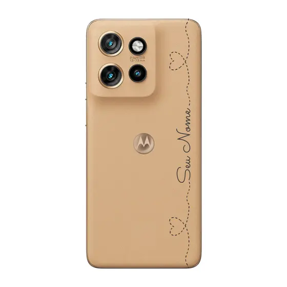 Capinha para Moto Edge 60 Neo Anti Impacto Personalizada - Com Nome na lateral - Fundo transparente