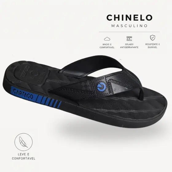 Chinelo Masculino Adulto Confortável Leve Antiderrapante Casual