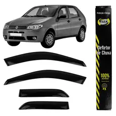 CALHA DE PORTA FIAT PALIO/ SIENA 96/16 WEEKEND/ ADVENTURE/ ADVENTURE LOCKER 96/20 4 PORTAS ACRILICA FUME AUTO COLANTE (JOGO 4 PECAS) TOP MIX