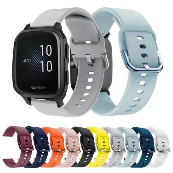 Pulseira de Silicone para Smartwatch Encaixe com fecho 20 E 22mm