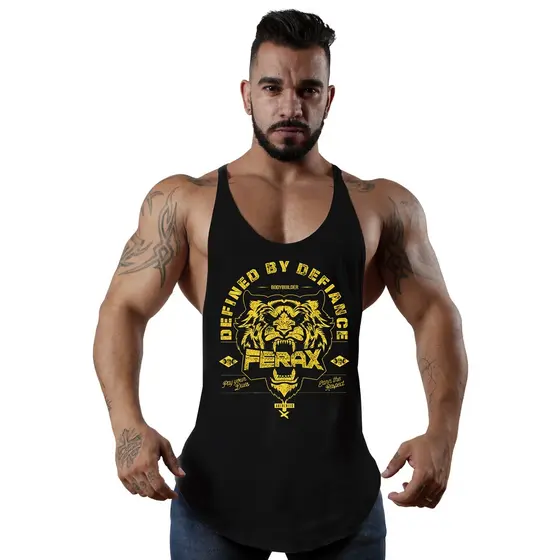 Regata Cavada Masculina Fitness Academia Gorila Branca Preta Regata Treino Bodybuilding