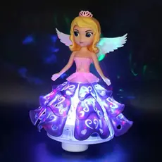 Boneca Princesa Dançarina com Luzes LED Brinquedo Infantil