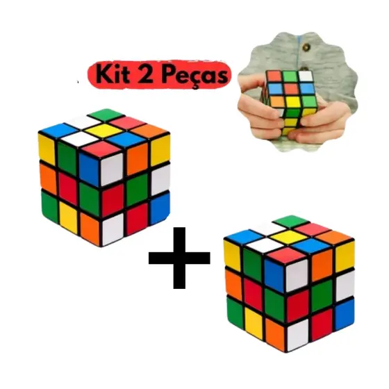 Cubo Mágico 5x5 Profissional Kit 2 Unidades Diversão Crianças Desafio Inteligência e Agilidade