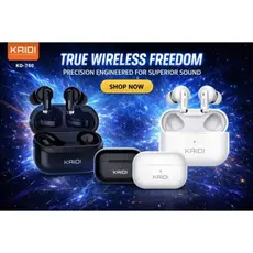 Fone Bluetooth 5.4 Sem Fio Tws Kaidi Kd-780 Graves Potentes com Estojo e Carregamento Portatil