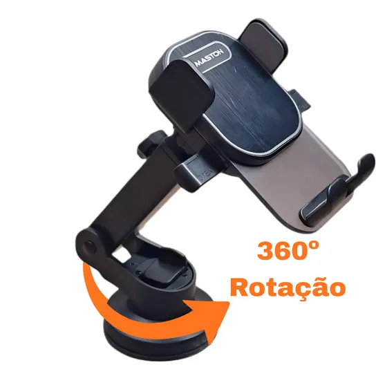 Suporte Veicular Universal Para Celular Compatível Com Diversos Modelos Ajuste De Ângulo 360°