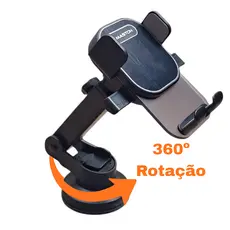 Suporte Veicular Universal Para Celular Compatível Com Diversos Modelos Ajuste De Ângulo 360°