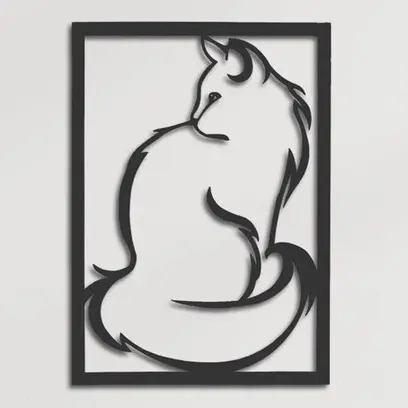 Mdf Quadro Decorativo Gato Quadro para sala de estar moderno quadro decorativo