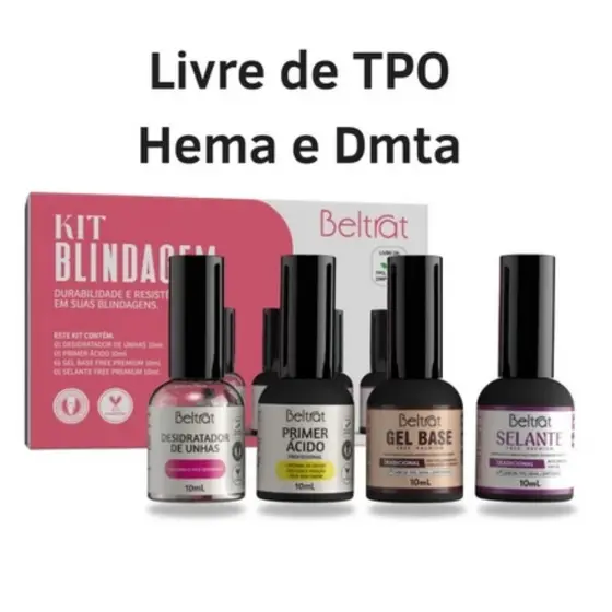 Kit Blindagem Beltrat Selante + Gel Base + Primer + Desidrat (SEM TPO) Novidade