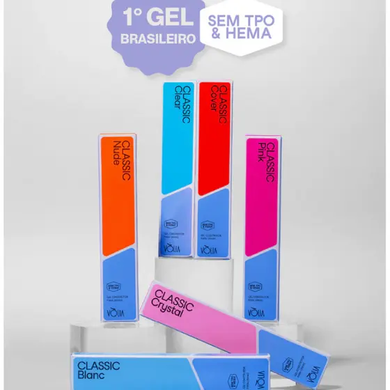Nova Fórmula! Gel Vòlia Classic 14g Alongamento De Unhas