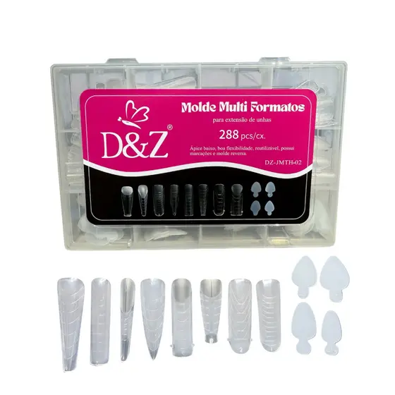 D&Z - Molde F1 8 Formatos + Silicone P/ Reversa 288 Peças
