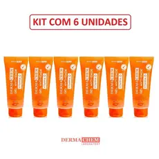 Cx com 6 Un. Gel Facial Anti-idade Vitamina C 100g Dermachem