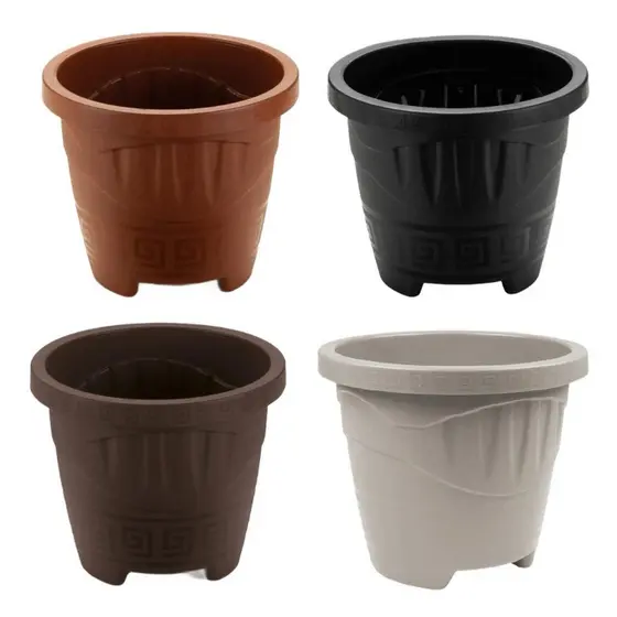 Kit 10 Vaso Redondo 9 Litros Premium  – Ideal para Plantas, Decoração, Jardim Resistente e Moderno