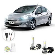 Ultra Led Nano 22000lm Peugeot 408 2011-2015 Alto Baixo