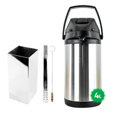 Kit Tereré Copo Bomba Garrafa Termica 4l Inox Escolha Modelo