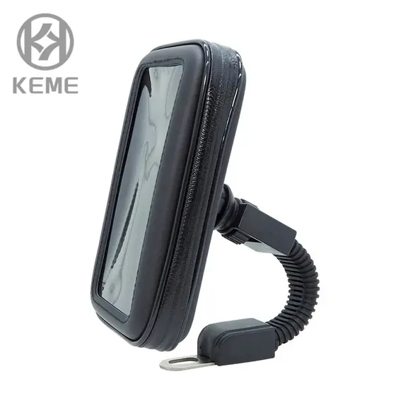 Suporte Bolsa Case Capa Celular Moto Retrovisor Prova D'água 5.5" E 6.5"