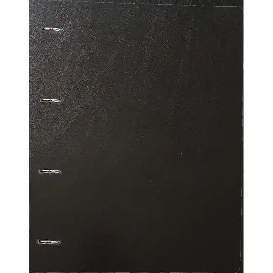 Fichário Caderno Argolado Sweet PP, 4 argolas. bloco de 96 folhas e 6 divisórias -Preto