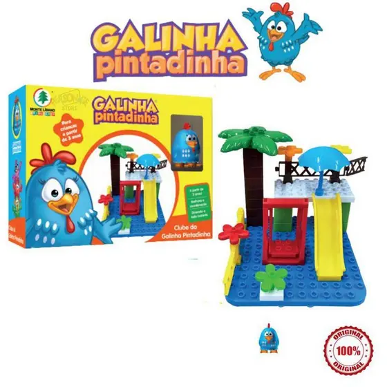 Clube da Galinha Pintadinha (28 blocos e um boneco) + 3 anos