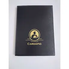 10 Pastas Cardápio Luxo A4 c/5 bolsas (030 micras)p/10 folhas c/4 paraf.