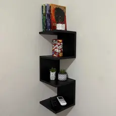 Prateleira de Canto 3D Nichos, Livros, Estante, Decoração.